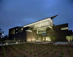 Cornerstone Arts Center at night